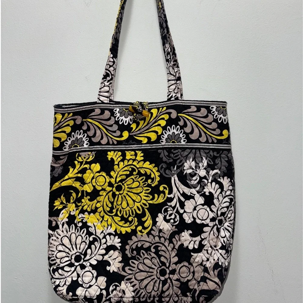 Vera Bradley Quilted Floral Classic Shoulder Tote Bag Retired 